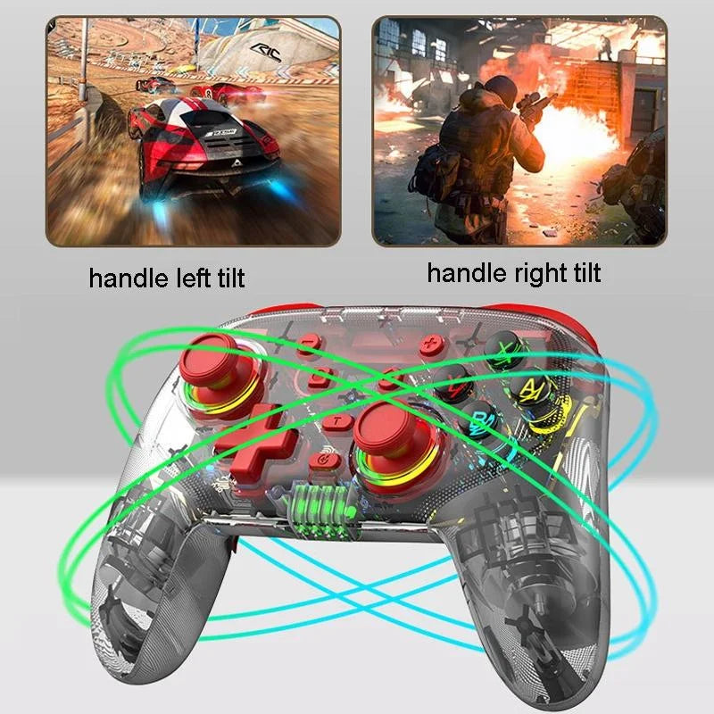 Wireless Dual Vibration Gamepad for Ps3 / Ps4 with Rgb