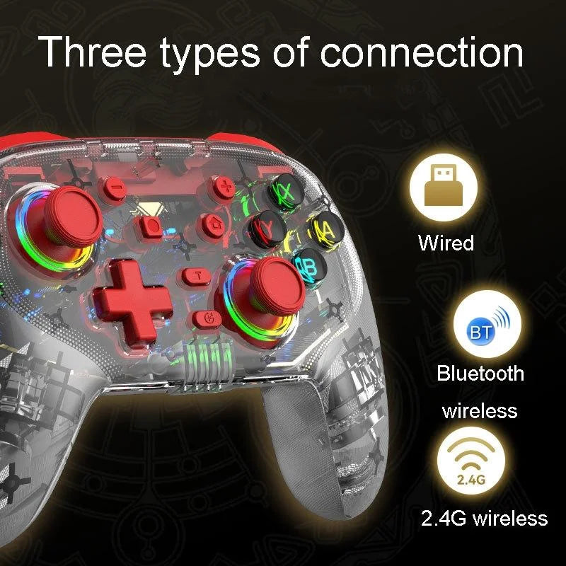 Wireless Dual Vibration Gamepad for Ps3 / Ps4 with Rgb