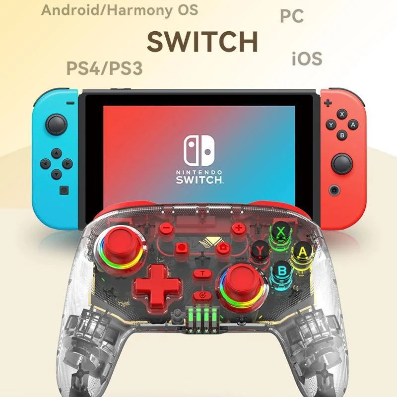 Wireless Dual Vibration Gamepad for Ps3 / Ps4 with Rgb