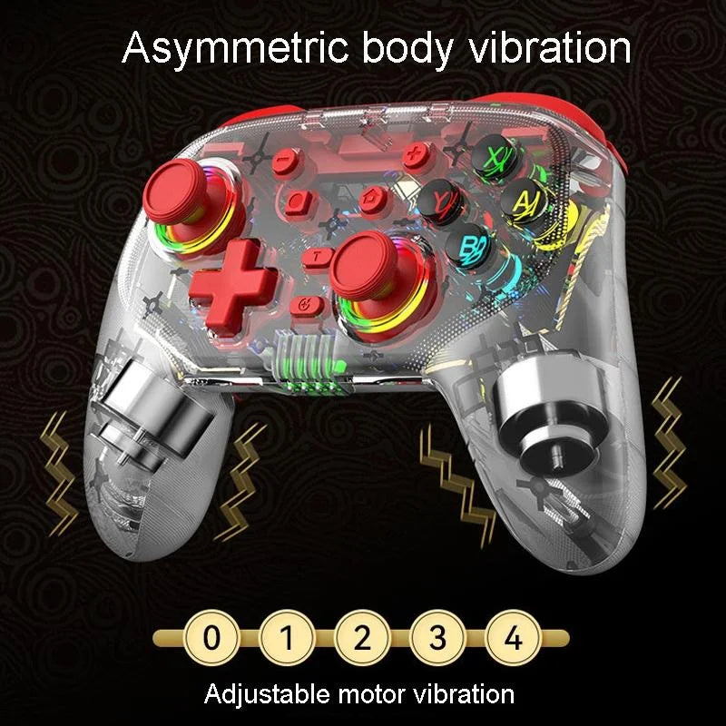 Wireless Dual Vibration Gamepad for Ps3 / Ps4 with Rgb