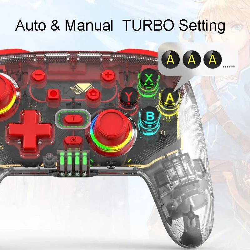 Wireless Dual Vibration Gamepad for Ps3 / Ps4 with Rgb