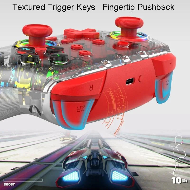 Wireless Dual Vibration Gamepad for Ps3 / Ps4 with Rgb