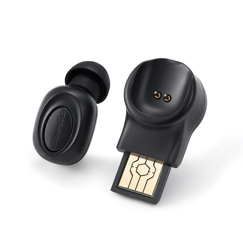 Wireless In-Ear Headset With Usb Cable - Black 5.0-1915196499868913665