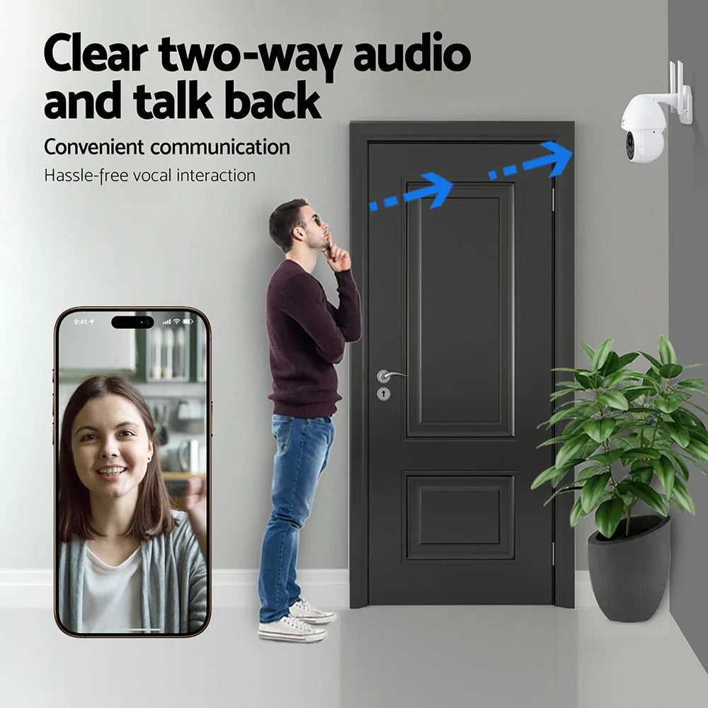 Wireless ip camera with colour and construction cues