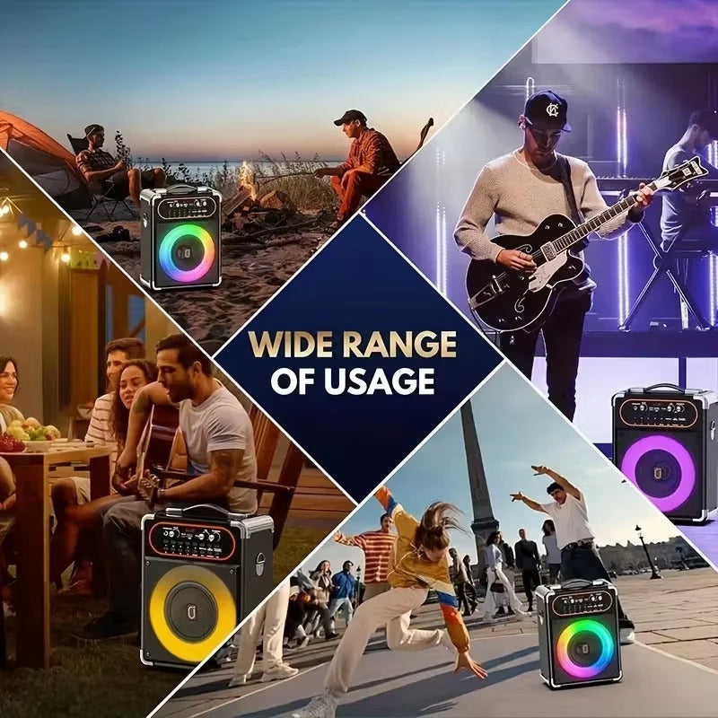 Wireless Karaoke Machine with Dual Microphones - Audio &