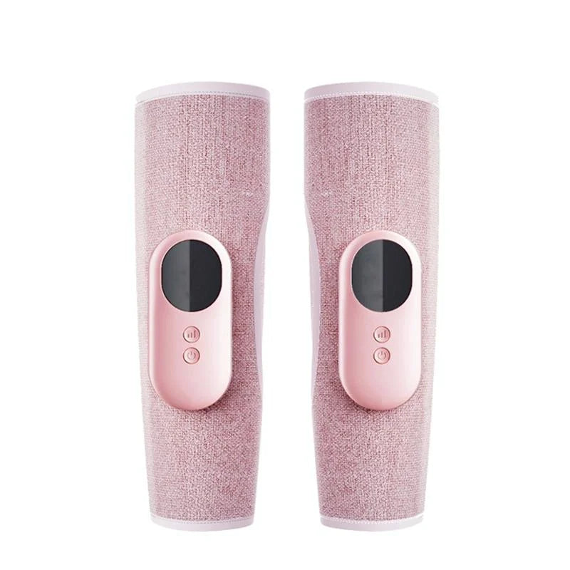 Wireless Leg Massager Pink Double Hot Compress + Air