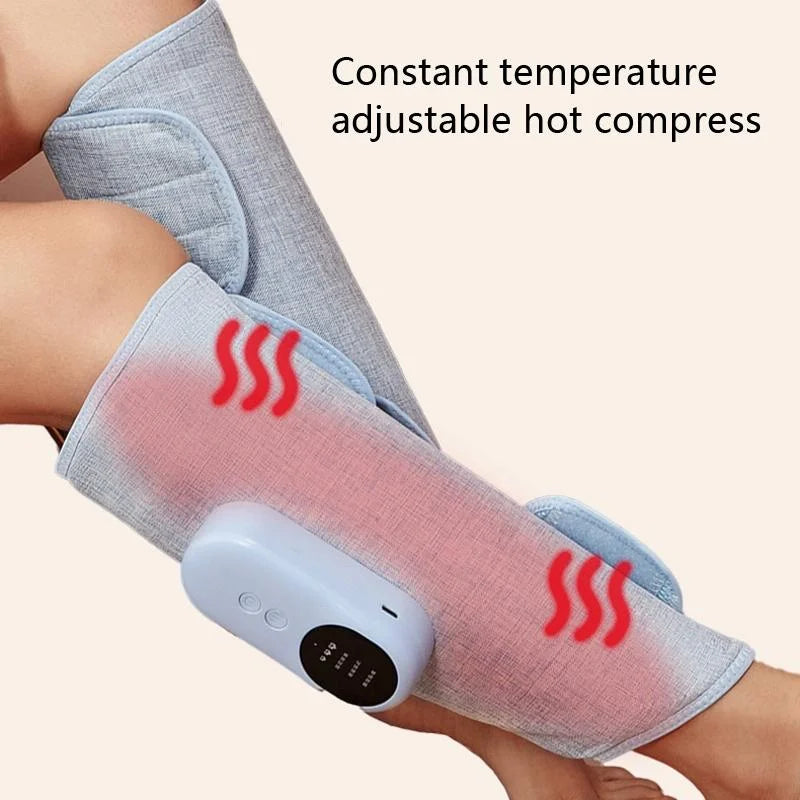 Wireless Leg Massager Pink Double Hot Compress + Air