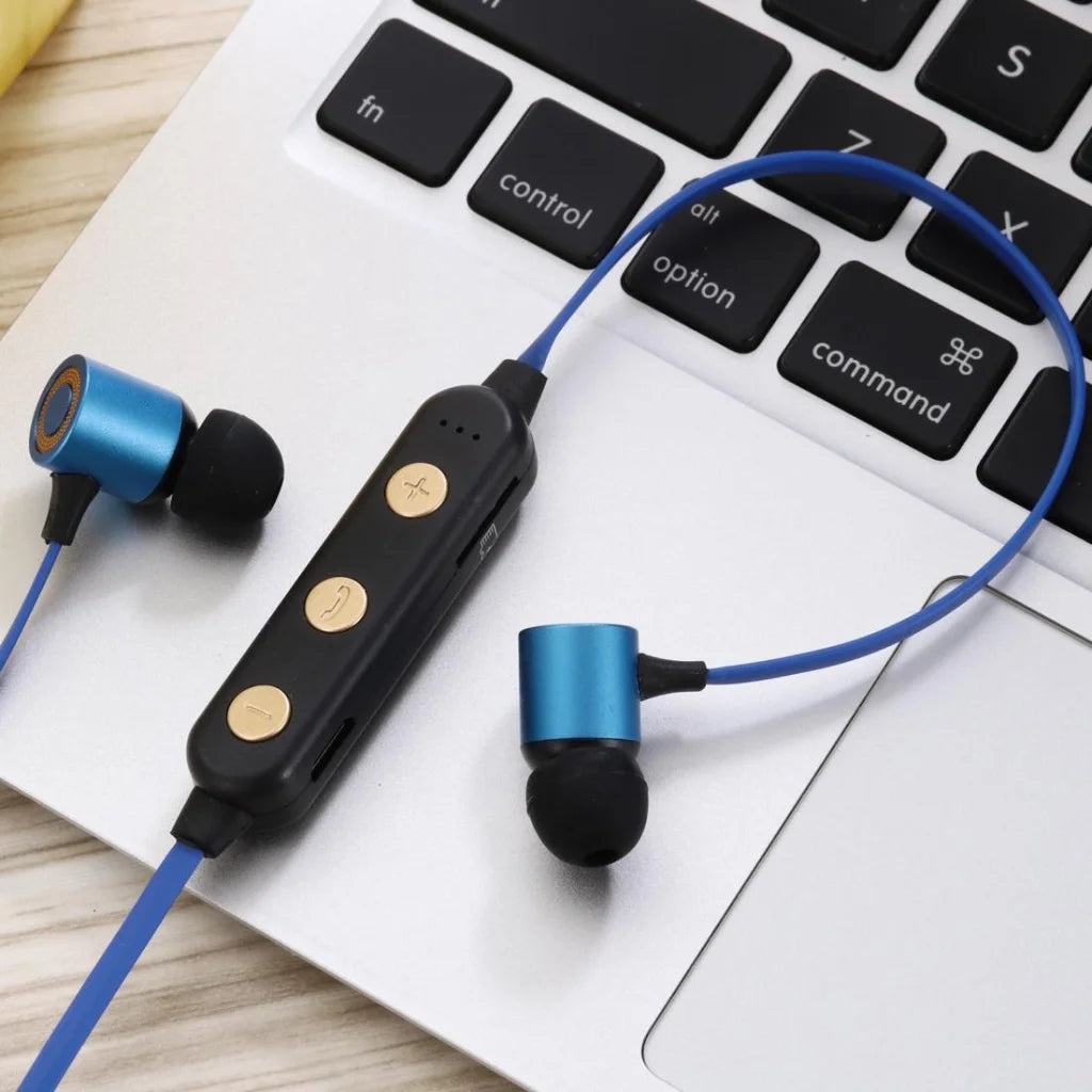 Wireless Magnetic Headphones with Tf Card Support