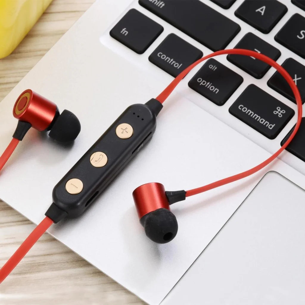 Wireless Magnetic Headphones with Tf Card Support