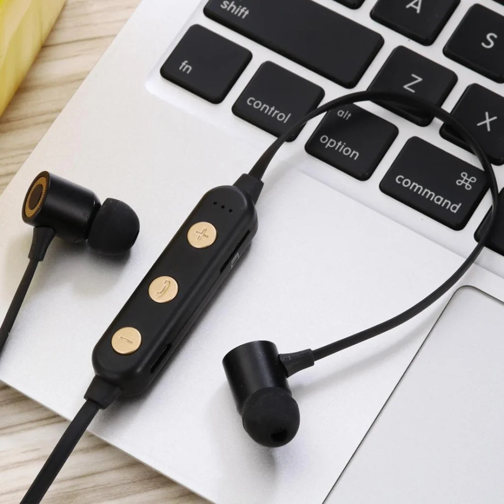 Wireless Magnetic Headphones with Tf Card Support