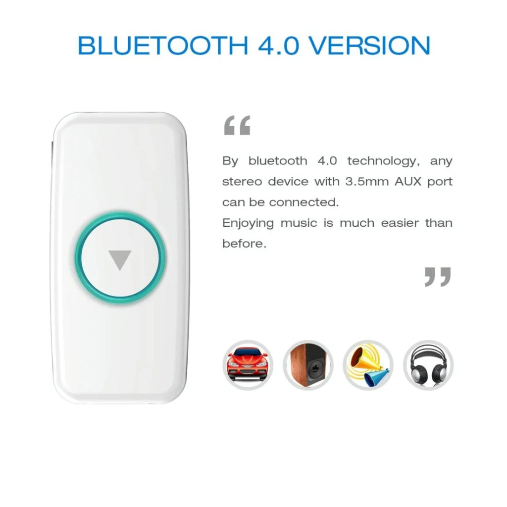 Wireless Music Receiver For Car With 3.5Mm Jack
