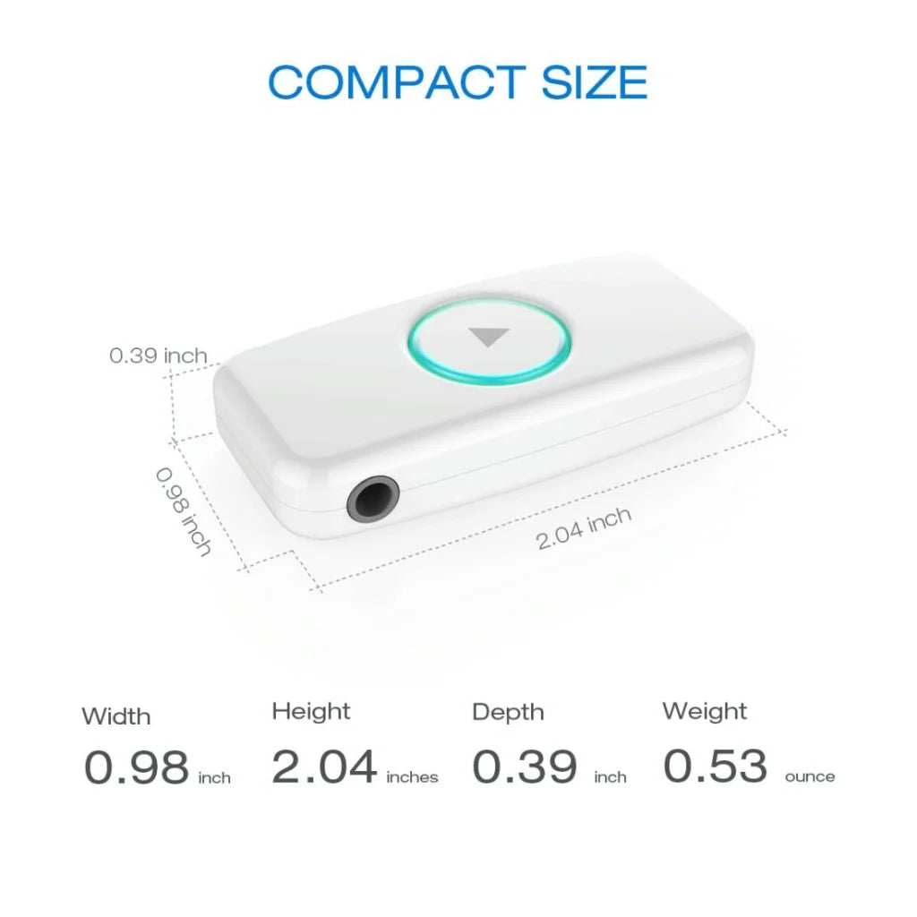 Wireless Music Receiver For Car With 3.5Mm Jack - Mini Bluetooth White-1915196621746999301