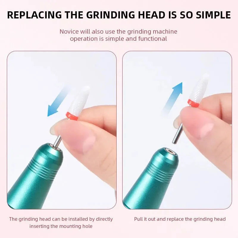 Wireless Nail Drill Pen 35000RPM USB