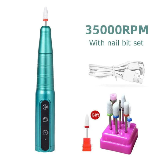Wireless Nail Drill Pen 35000RPM USB Rechargeable appliances