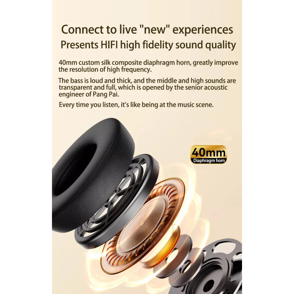 Wireless Over-Ear Headphones with Graffiti Design