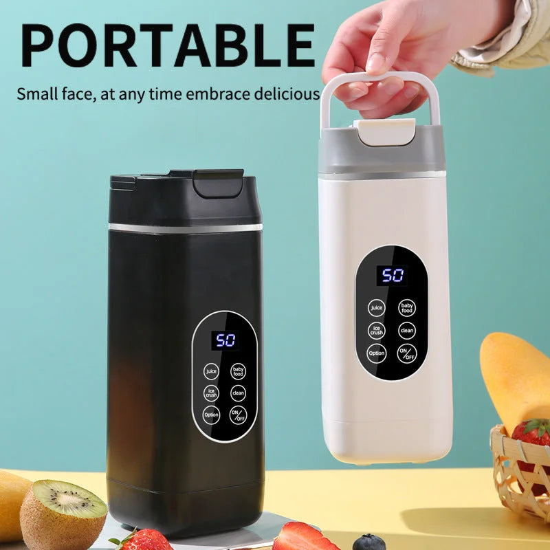 Wireless Portable Juicer Blender - 420ml 12 Blades 5-Hour