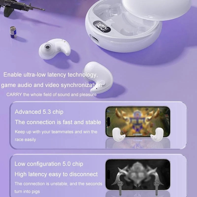 Wireless Sleep Earphones - Bluetooth 5.3 - Tws - Mini