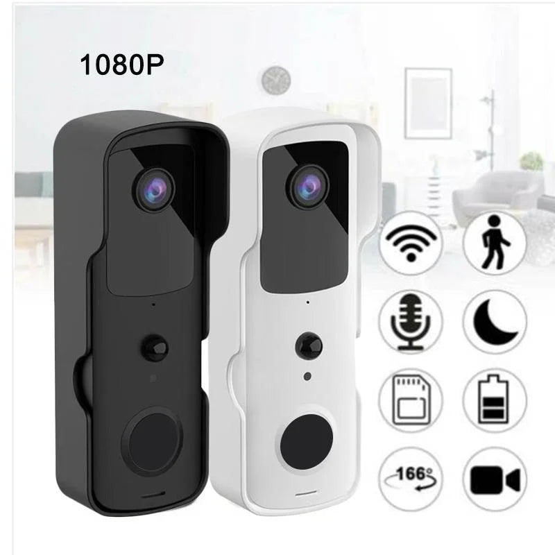 Wireless Smart Doorbell With Two-Way Intercom & Night