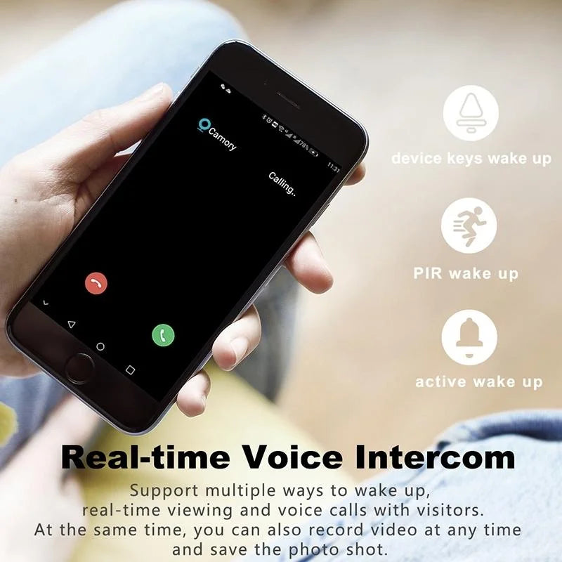 Wireless Smart Doorbell With Two-Way Intercom & Night