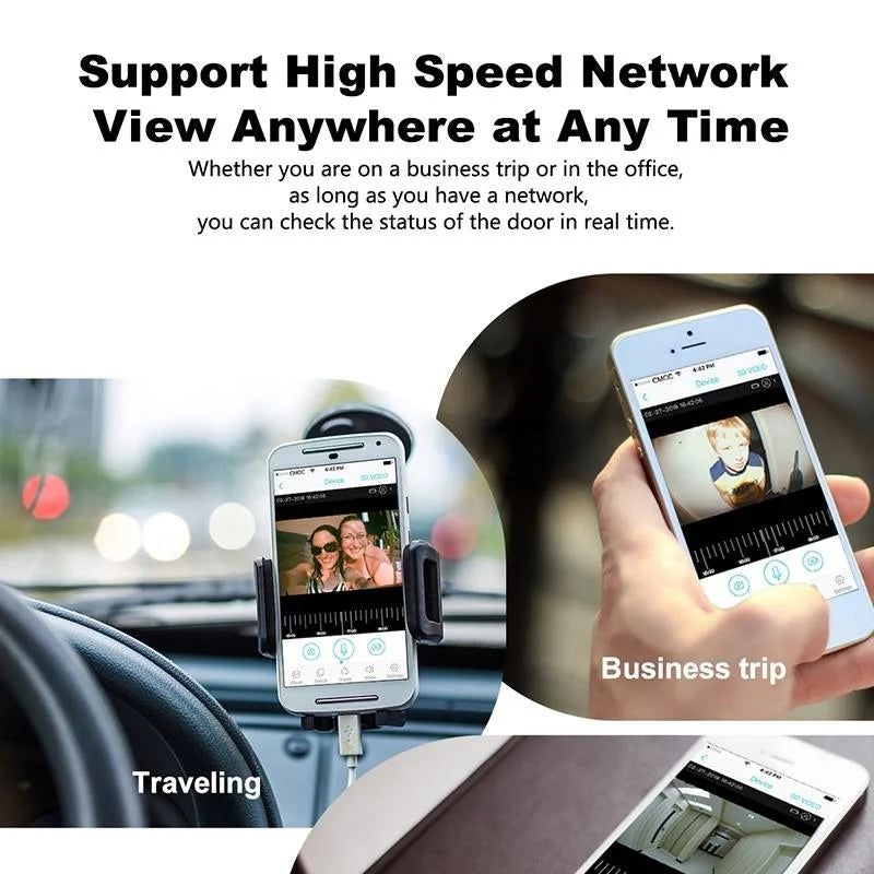 Wireless Smart Doorbell With Two-Way Intercom & Night