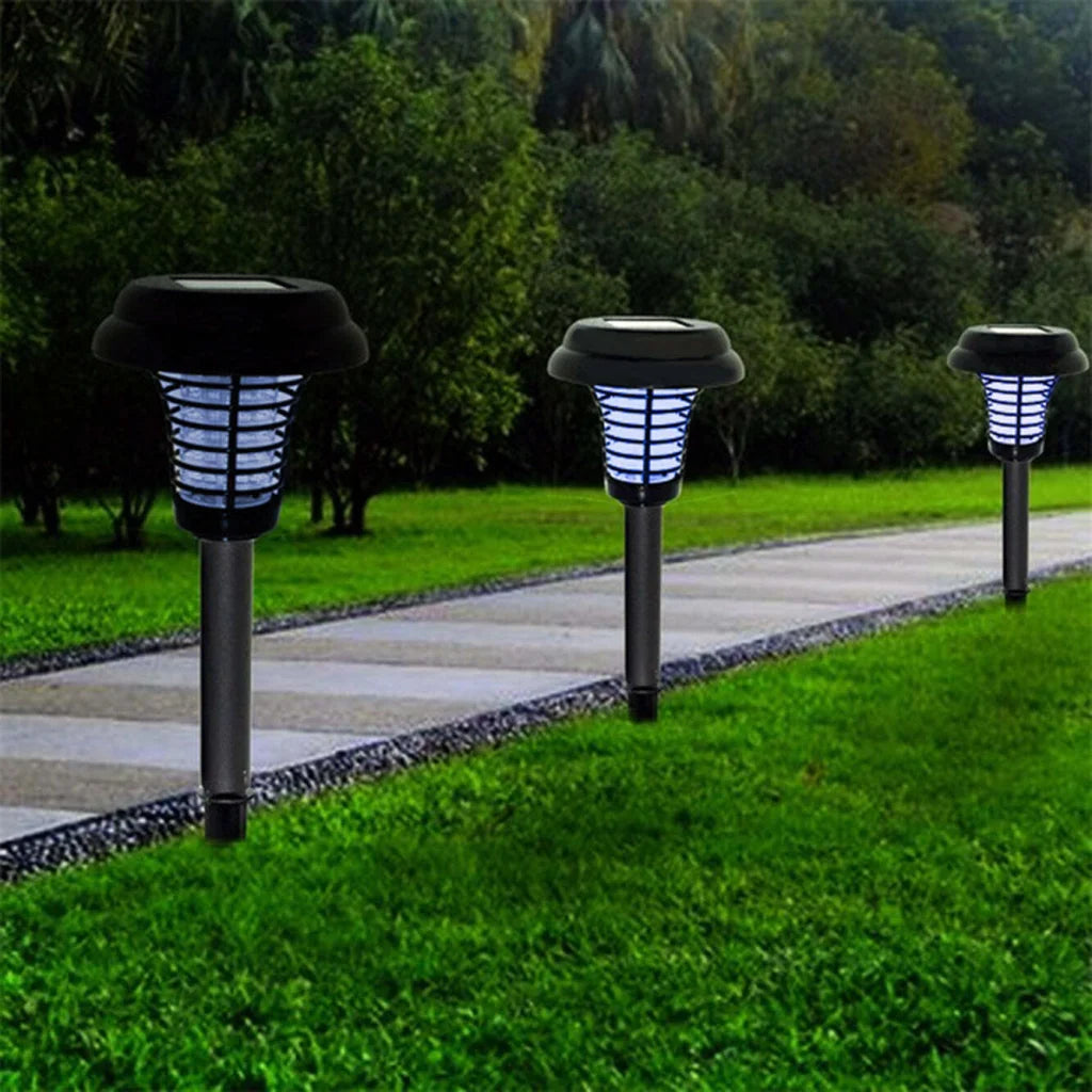Wireless Solar-Powered Mosquito Killer Lamp (Black) - Home