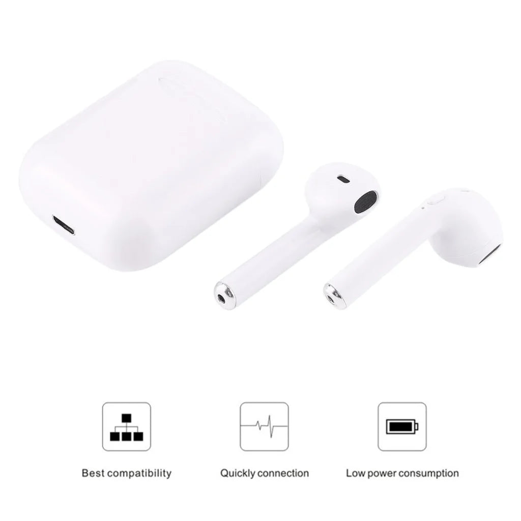 Wireless Stereo Earphones With Magnetic Charging Box