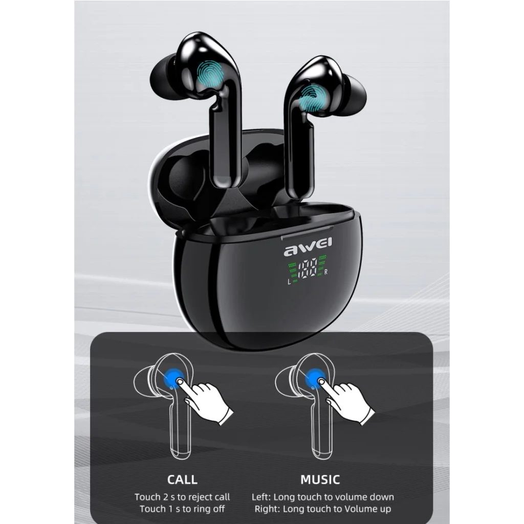 Wireless T15P Sports Headset With Led Display And Charging Case-1915196505233428485