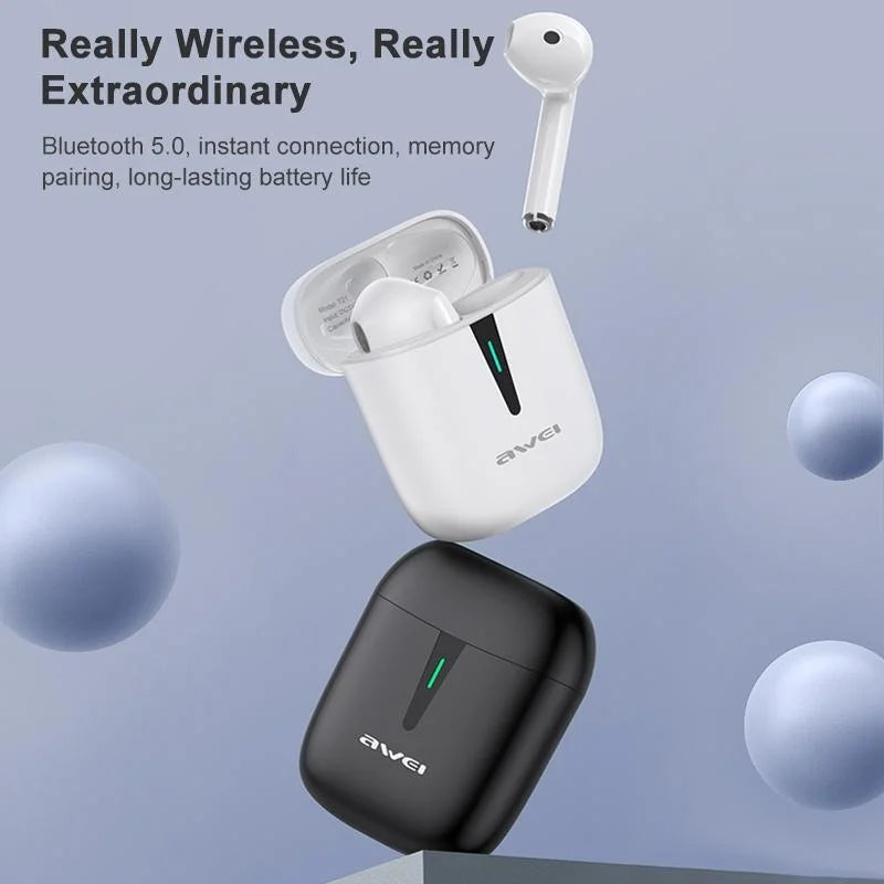 Wireless T21 Sports Tws Headset With Charging Case - White-1915196625354100742