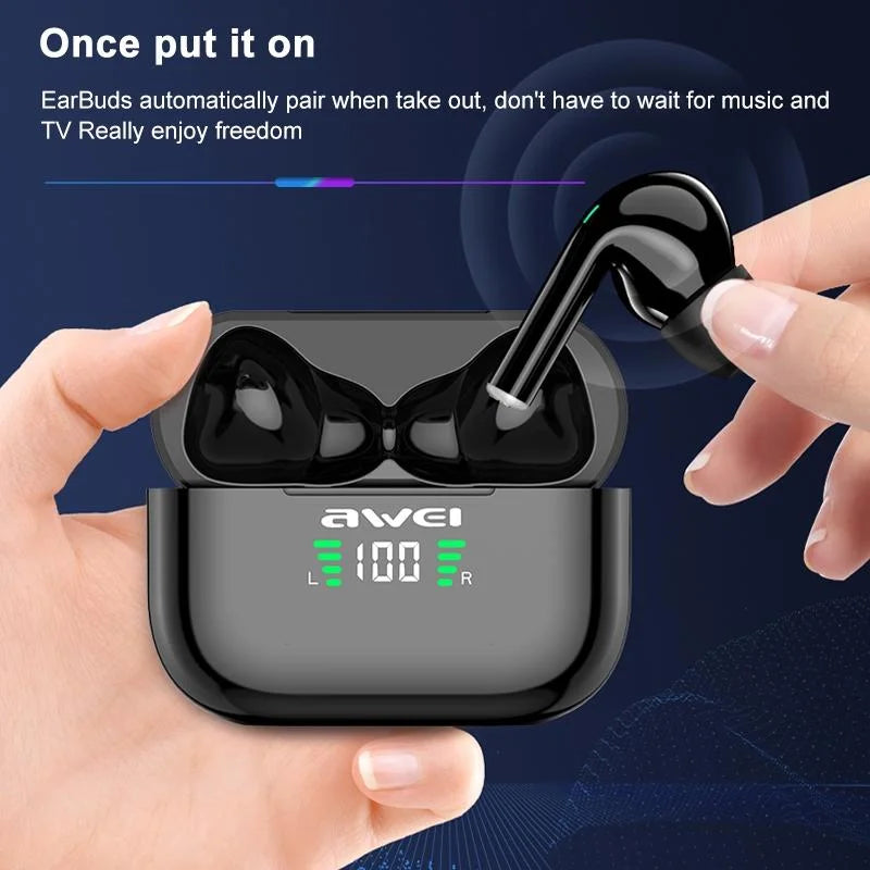 Wireless Tws Headset With Bluetooth 5.0 And Led Display-1915197933779816456