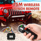 Wireless winch remote with fitted edges and product hardware