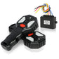 Wireless winch remote with assembled layout and visible hardware