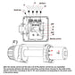 Wireless winch remote with boxed accessories and matching pieces