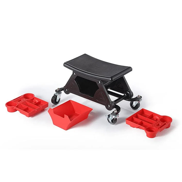 With Drawers Auto Repair Polishing Stool - Detachable Seat