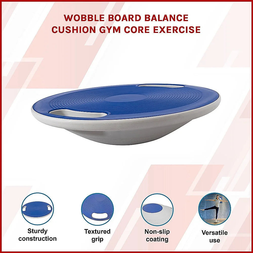 Wobble Board Balance Cushion Gym Core Exercise - Sports &