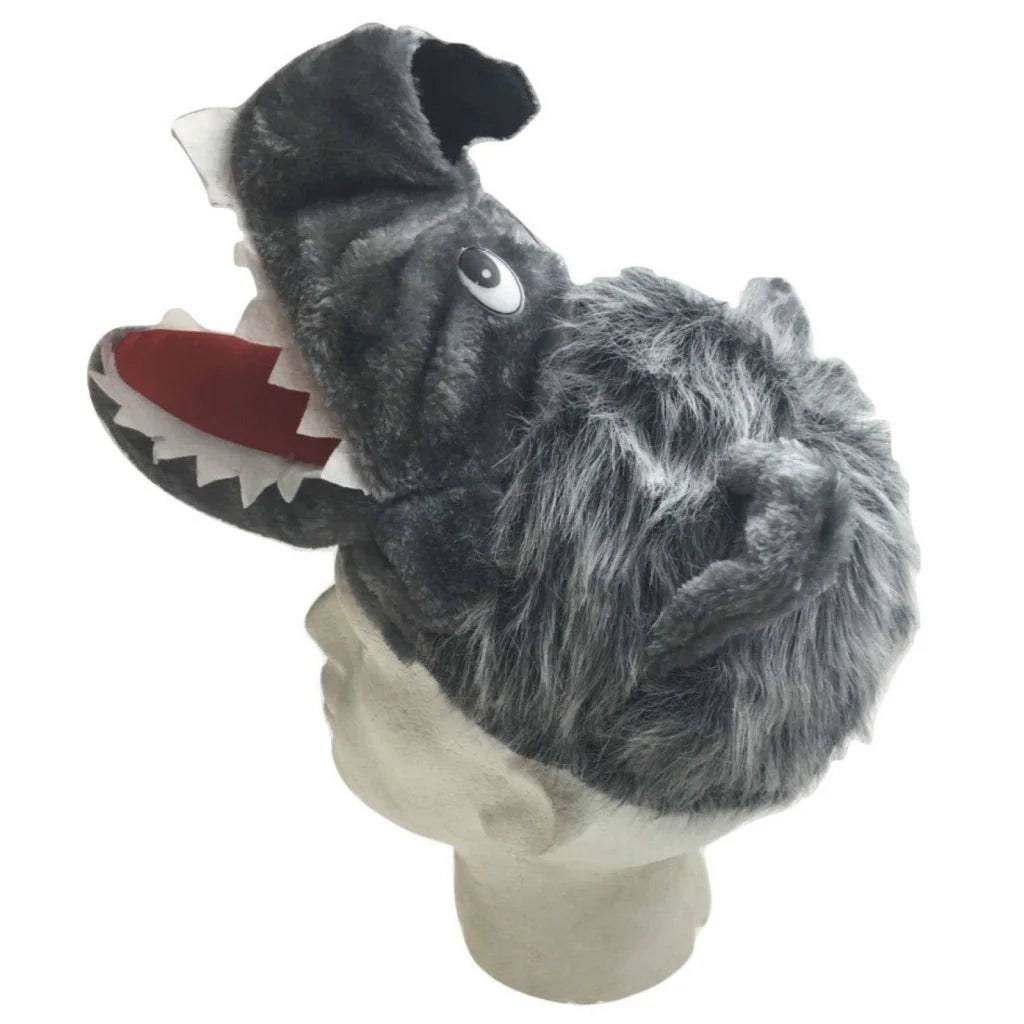 WOLF HAT Funny Party Costume Adult Childrens Animal Fancy