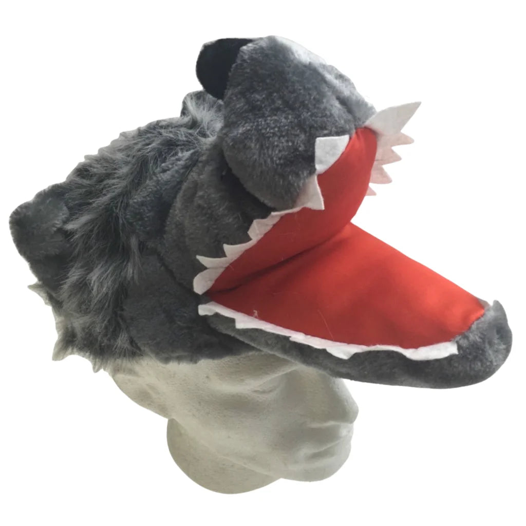 WOLF HAT Funny Party Costume Adult Childrens Animal Fancy