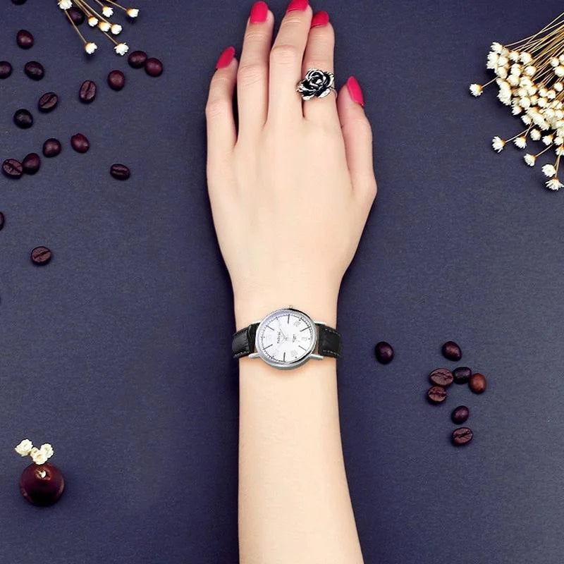 Women Business Quartz Watch with Roman Numeral Dial