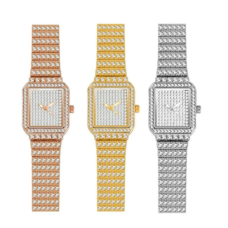 Women Diamond Chain Watch - Elegant and Timeless - Silver