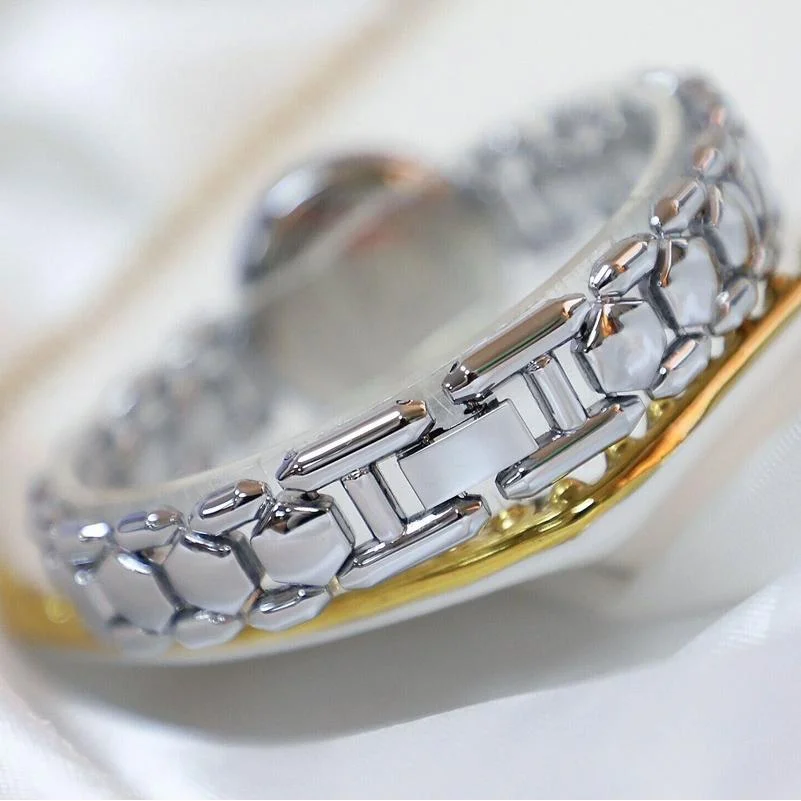 Women Diamond Chain Watch - Elegant Jewelry - Silver