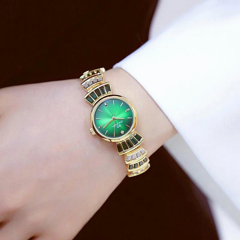Women Diamond Symphony Wrist Watch with Inlaid Diamonds
