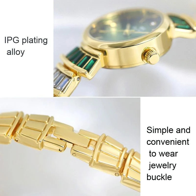 Women Diamond Symphony Wrist Watch with Inlaid Diamonds