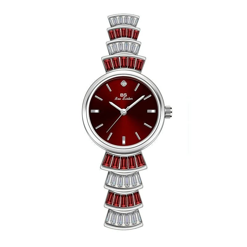 Women Diamond Symphony Wrist Watch with Inlaid Diamonds