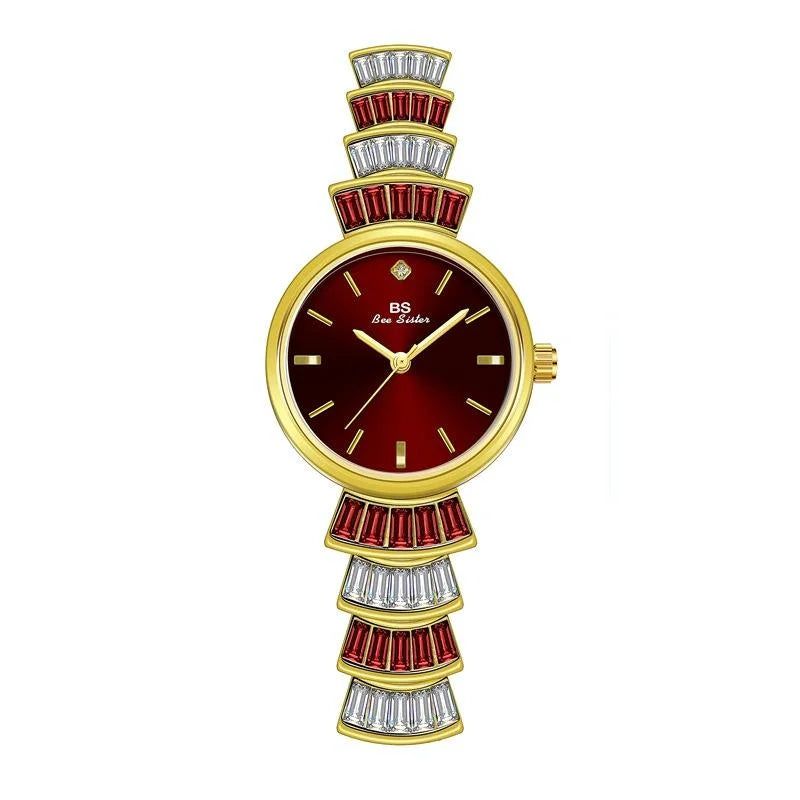 Women Diamond Symphony Wrist Watch with Inlaid Diamonds
