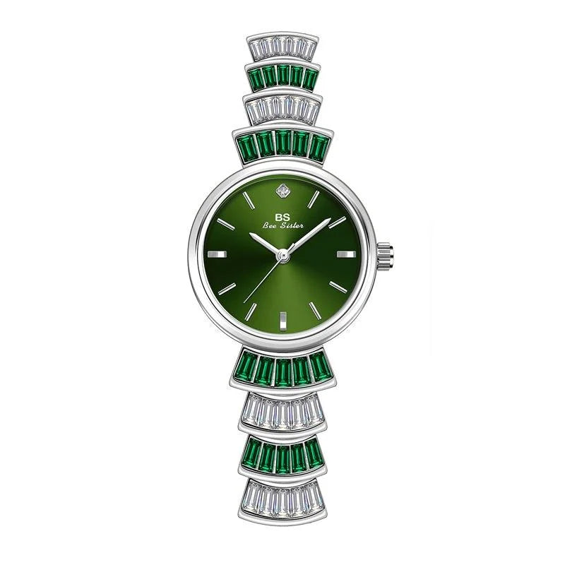 Women Diamond Symphony Wrist Watch with Inlaid Diamonds