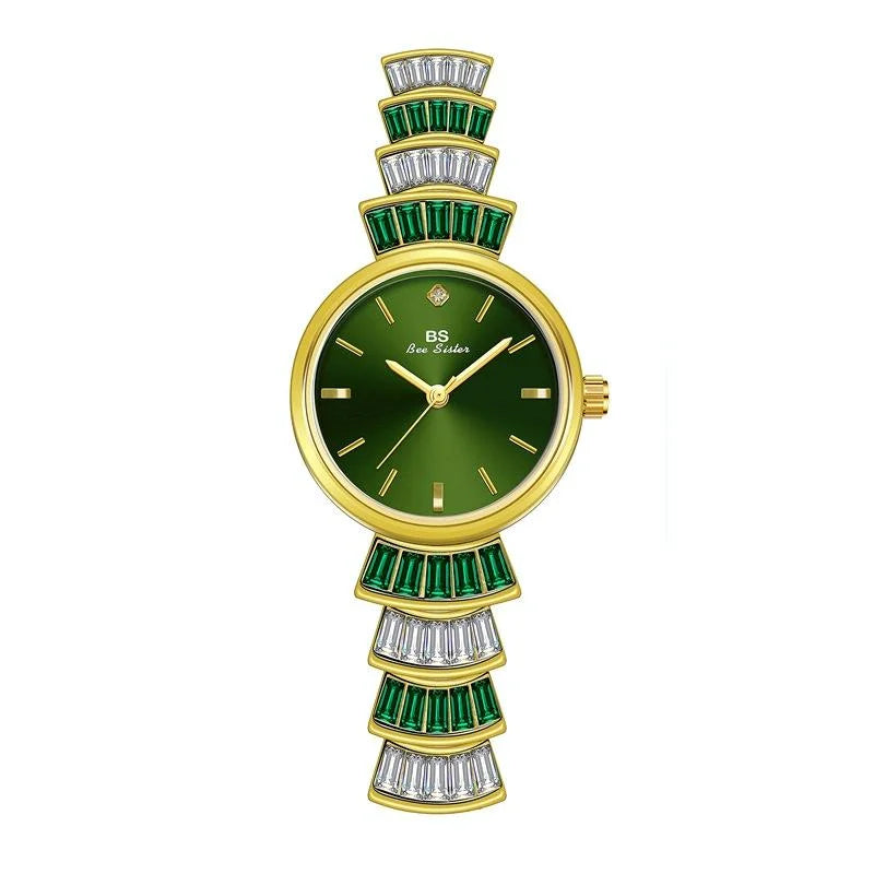 Women Diamond Symphony Wrist Watch with Inlaid Diamonds