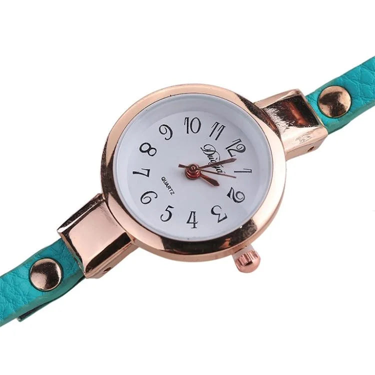 Women Lake Blue Gemstone Bracelet Watch - Eye Shape