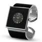 Women Square Dial Bracelet Watch - Large Face - Black