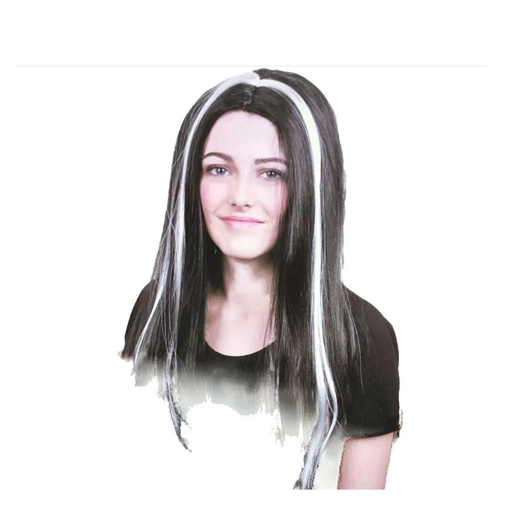 Womens VAMPIRE WIG Long Straight Wig Costume Party Hair