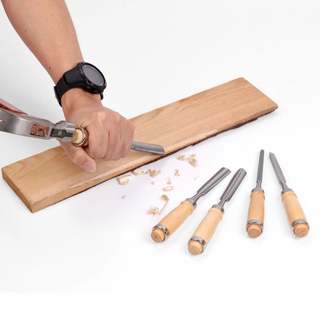 Wood Carving Chisel Set 12Pc High Carbon Steel Woodworking