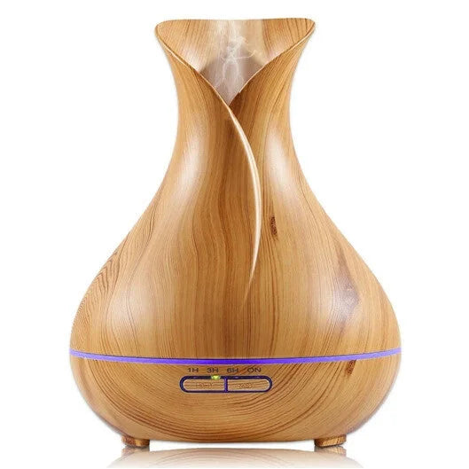 Wood Grain 500ml Wood-Grain Essential Oil Aroma Diffuser